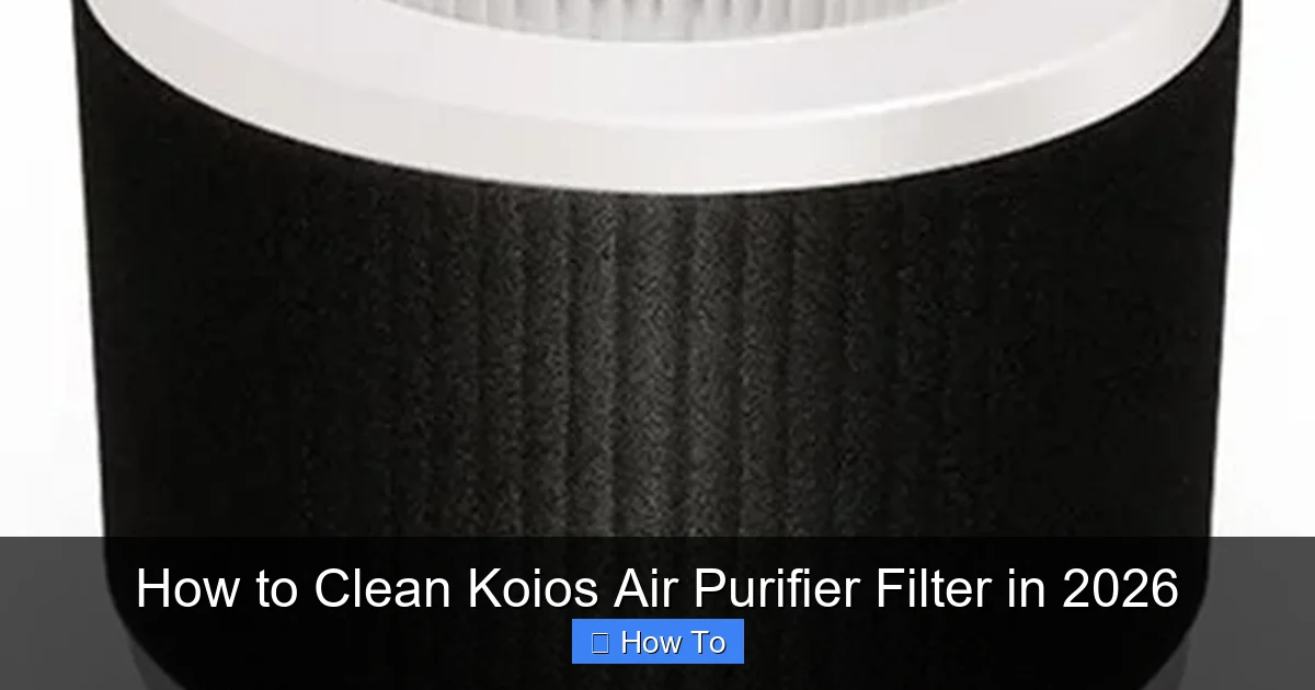 How to Clean Koios Air Purifier Filter in 2026