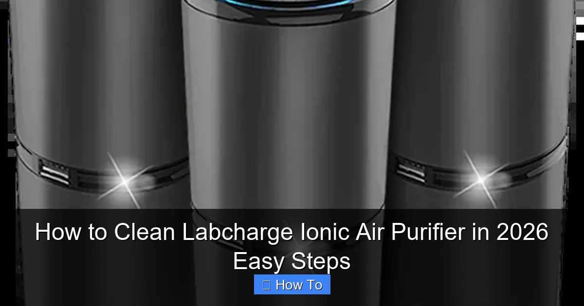 How to Clean Labcharge Ionic Air Purifier in 2026 Easy Steps