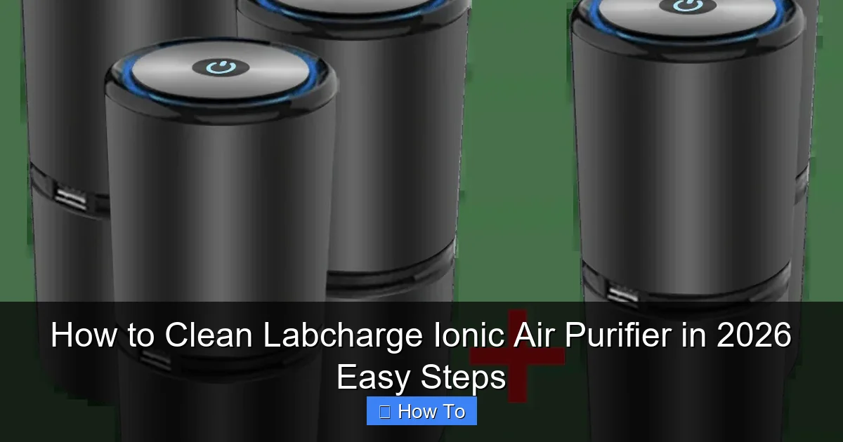 How to Clean Labcharge Ionic Air Purifier in 2026 Easy Steps