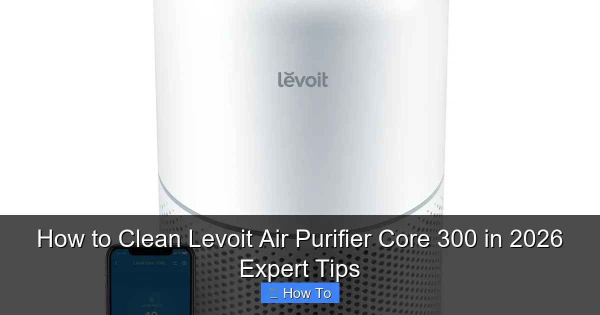 How to Clean Levoit Air Purifier Core 300 in 2026 Expert Tips