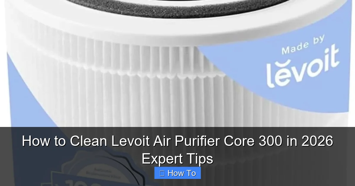 How to Clean Levoit Air Purifier Core 300 in 2026 Expert Tips