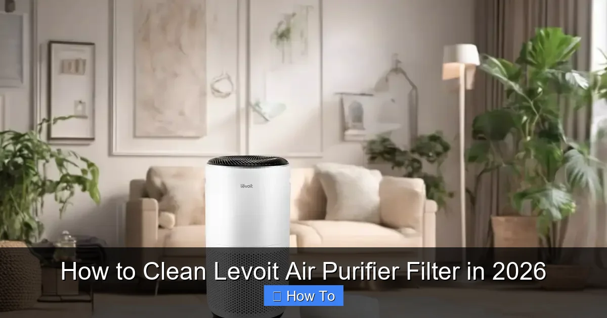 How to Clean Levoit Air Purifier Filter in 2026