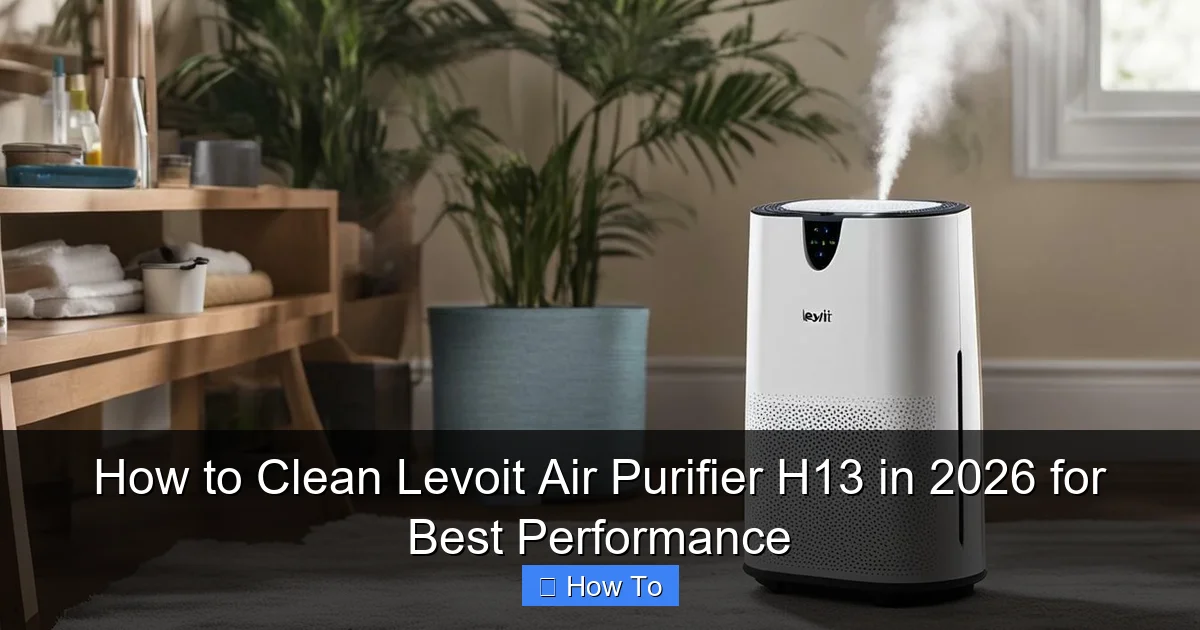 How to Clean Levoit Air Purifier H13 in 2026 for Best Performance
