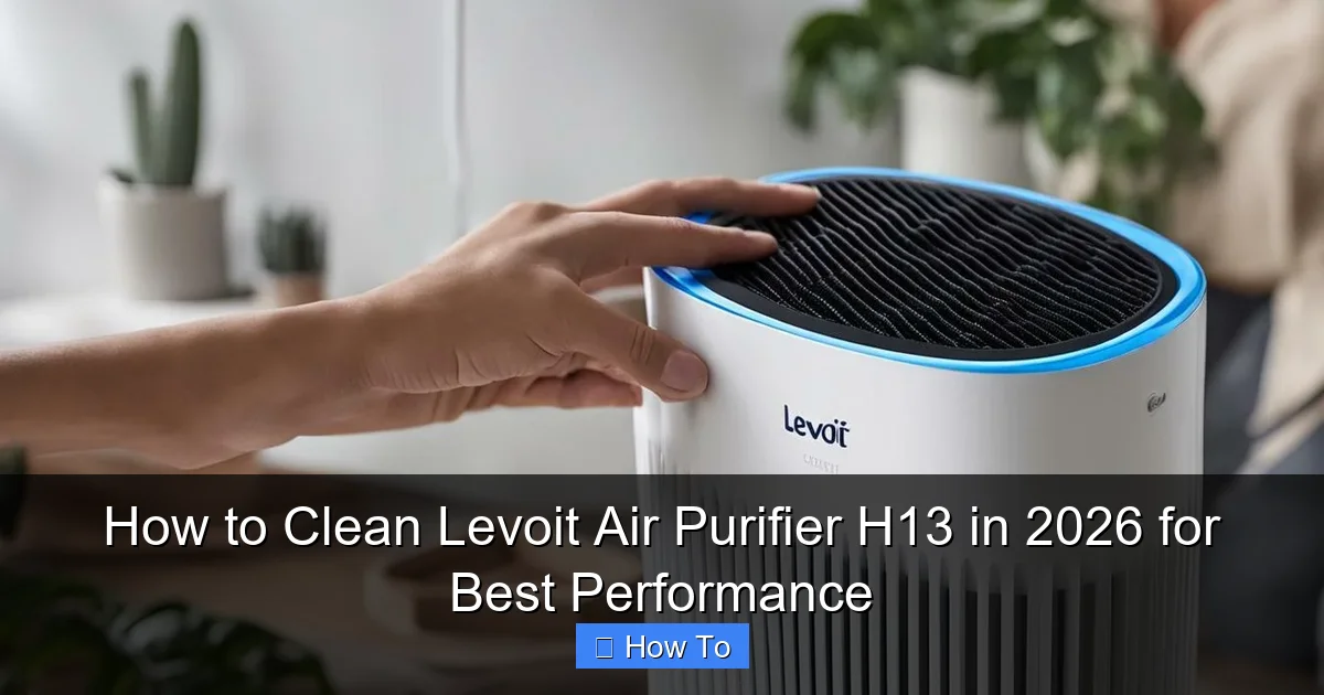 How to Clean Levoit Air Purifier H13 in 2026 for Best Performance