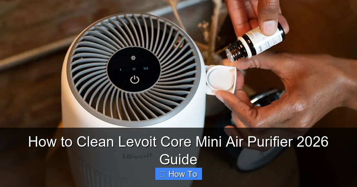 How to Clean Levoit Core Mini Air Purifier 2026 Guide