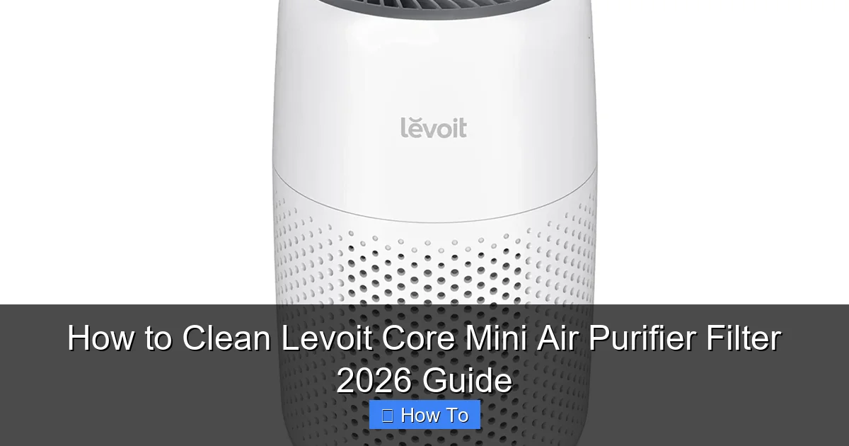 How to Clean Levoit Core Mini Air Purifier Filter 2026 Guide