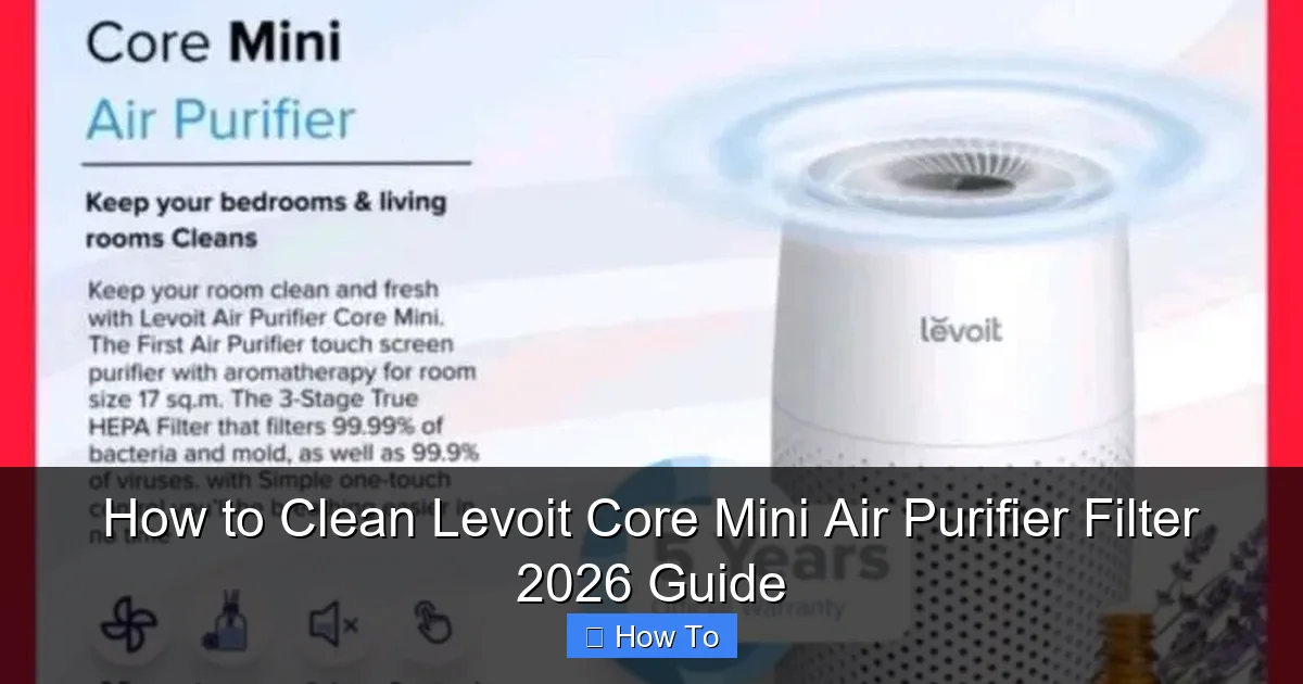 How to Clean Levoit Core Mini Air Purifier Filter 2026 Guide