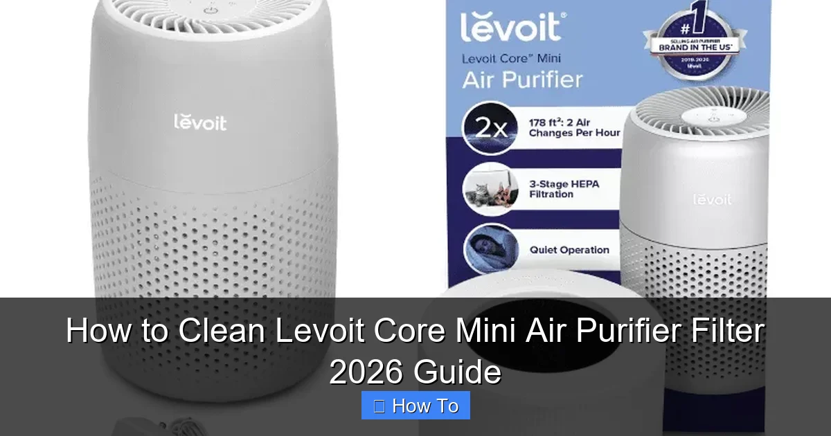 How to Clean Levoit Core Mini Air Purifier Filter 2026 Guide