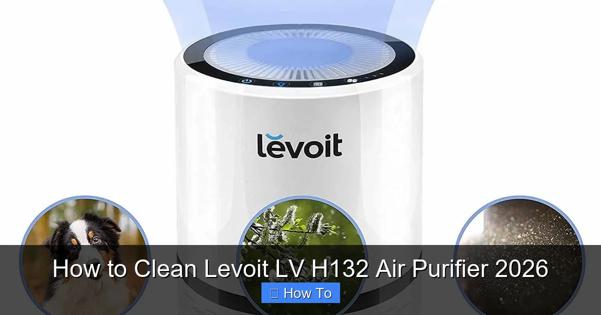 How to Clean Levoit LV H132 Air Purifier 2026