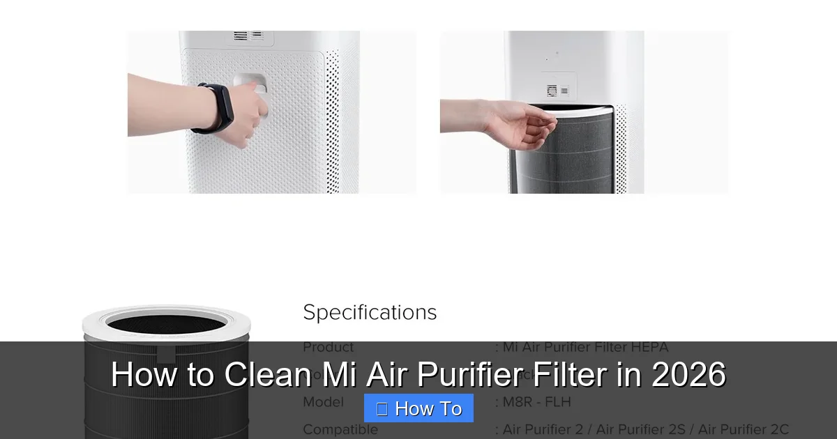 How to Clean Mi Air Purifier Filter in 2026