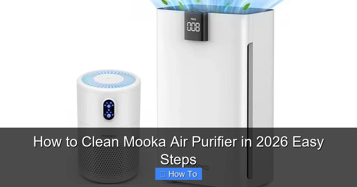 How to Clean Mooka Air Purifier in 2026 Easy Steps