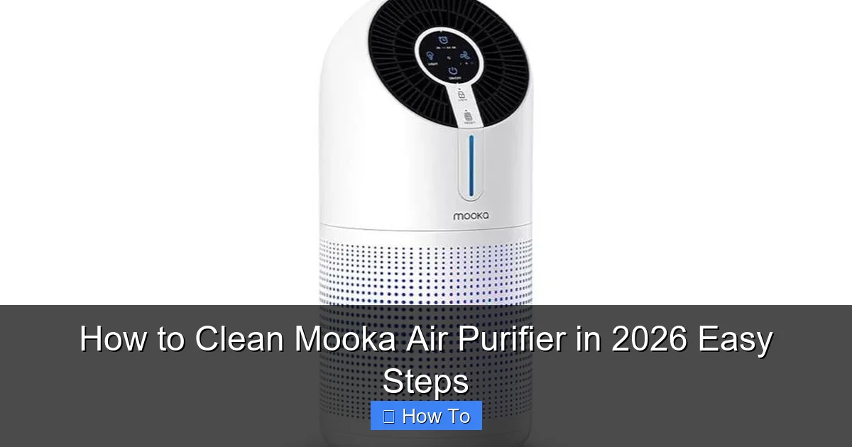 How to Clean Mooka Air Purifier in 2026 Easy Steps