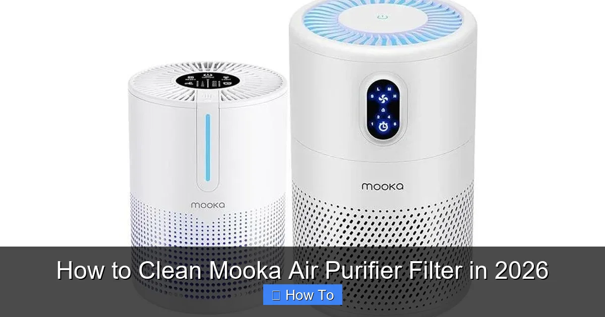 How to Clean Mooka Air Purifier Filter in 2026