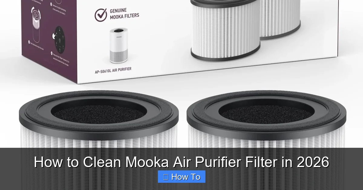 How to Clean Mooka Air Purifier Filter in 2026