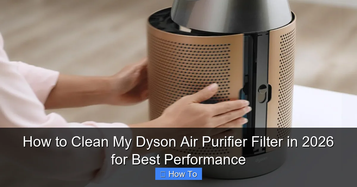 How to Clean My Dyson Air Purifier Filter in 2026 for Best Performance