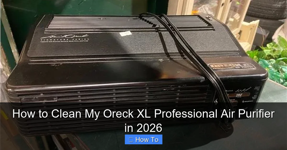 How to Clean My Oreck XL Professional Air Purifier in 2026