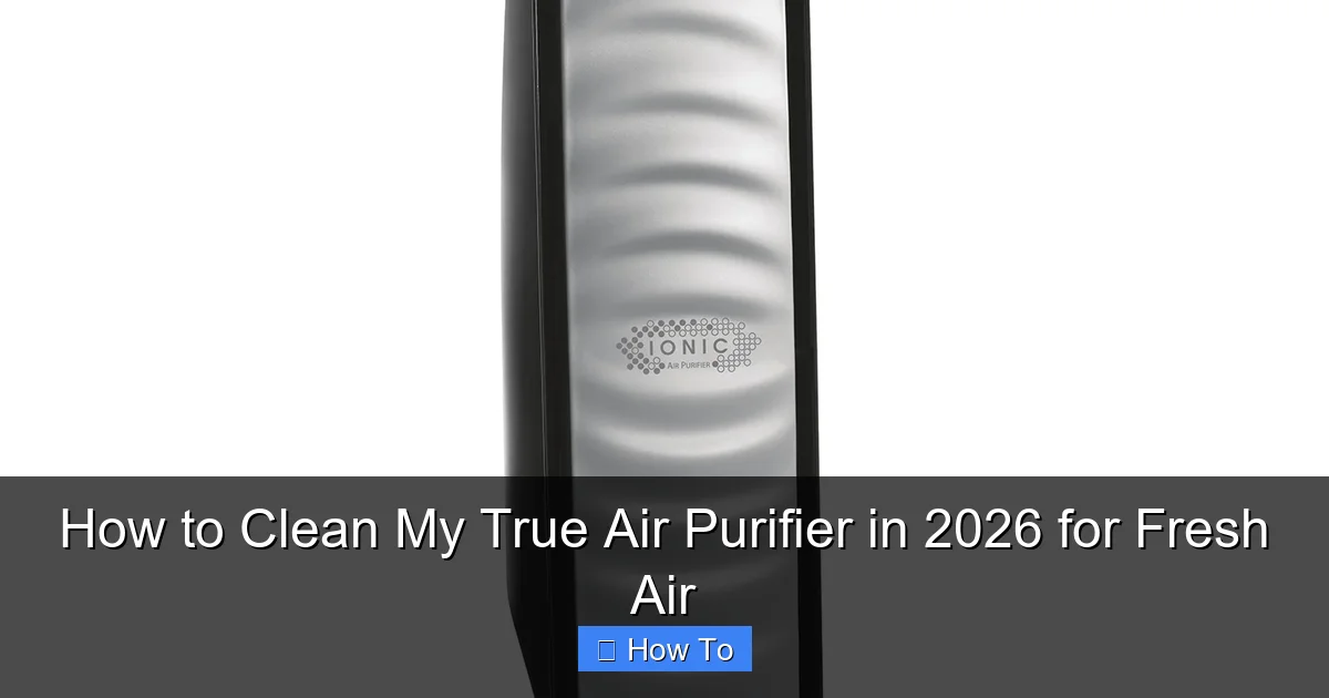 How to Clean My True Air Purifier in 2026 for Fresh Air