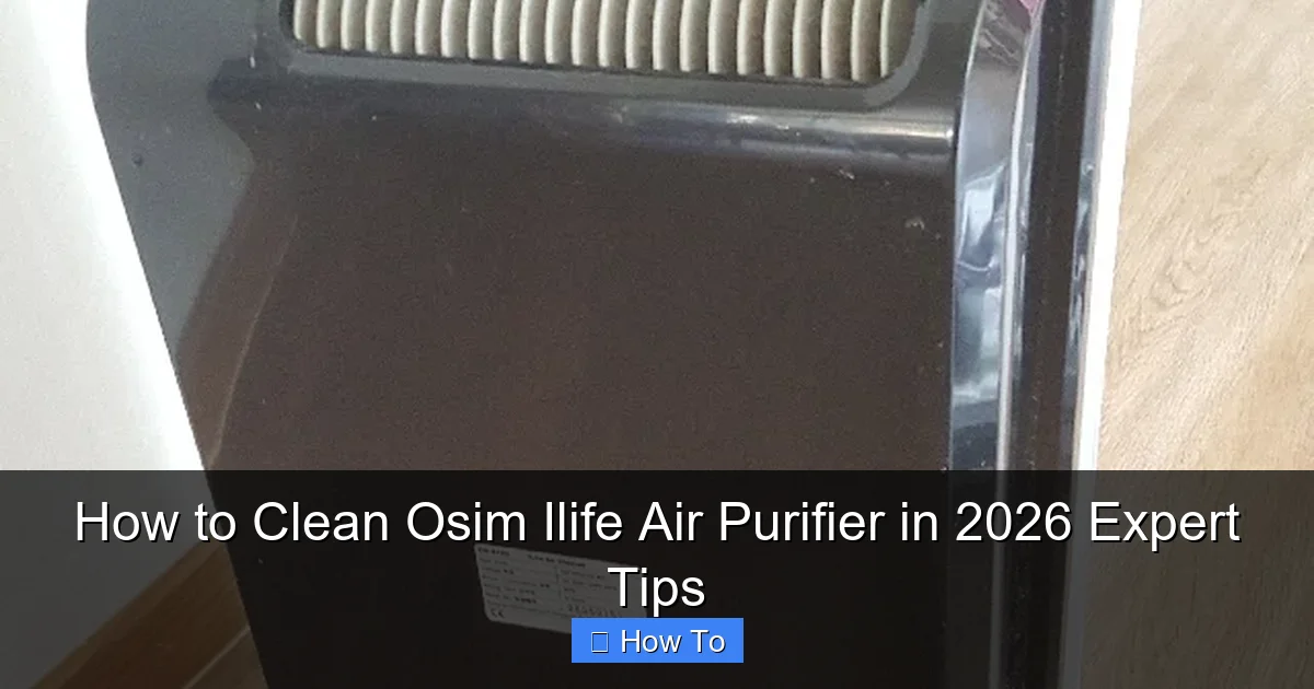 How to Clean Osim Ilife Air Purifier in 2026 Expert Tips