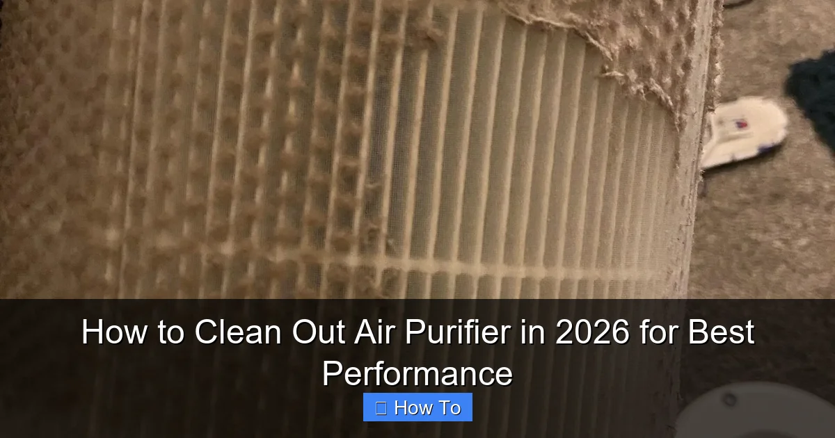 How to Clean Out Air Purifier in 2026 for Best Performance