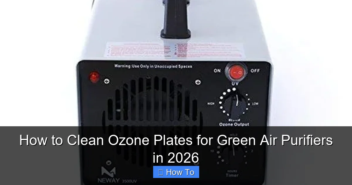 How to Clean Ozone Plates for Green Air Purifiers in 2026