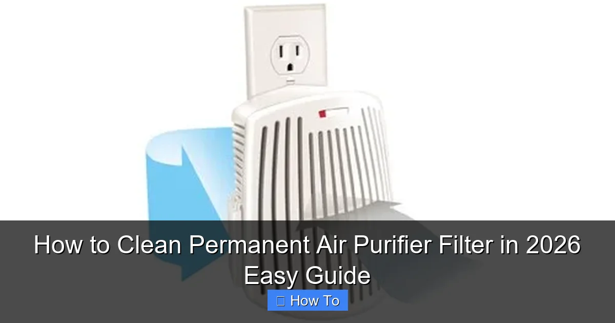 How to Clean Permanent Air Purifier Filter in 2026 Easy Guide