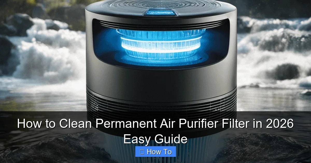 How to Clean Permanent Air Purifier Filter in 2026 Easy Guide