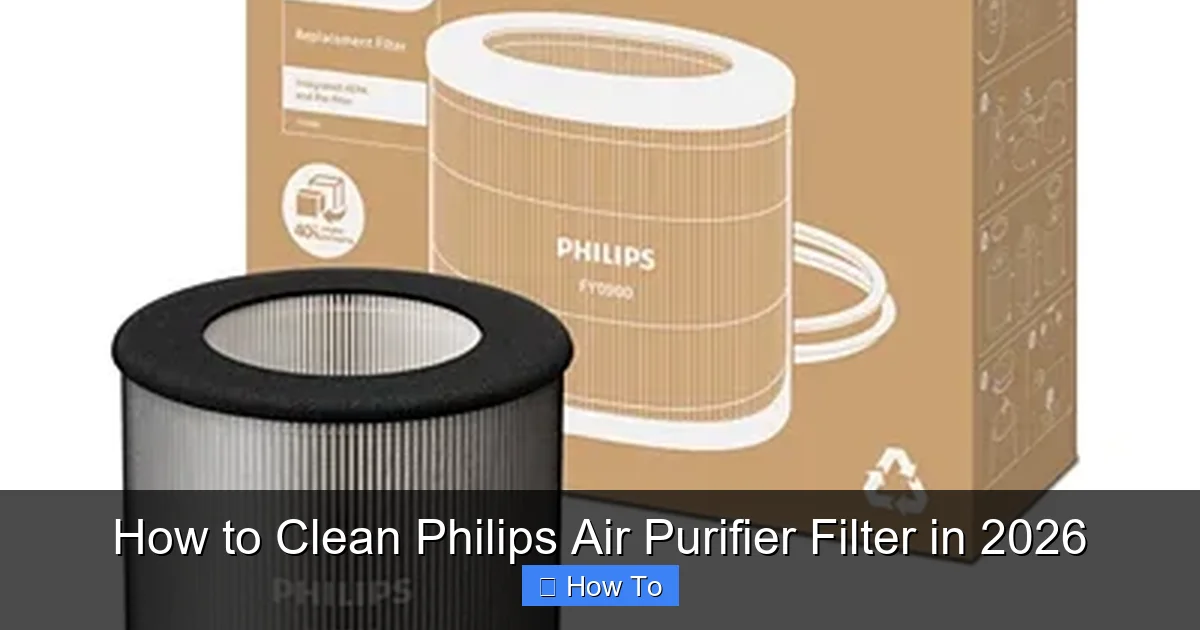How to Clean Philips Air Purifier Filter in 2026