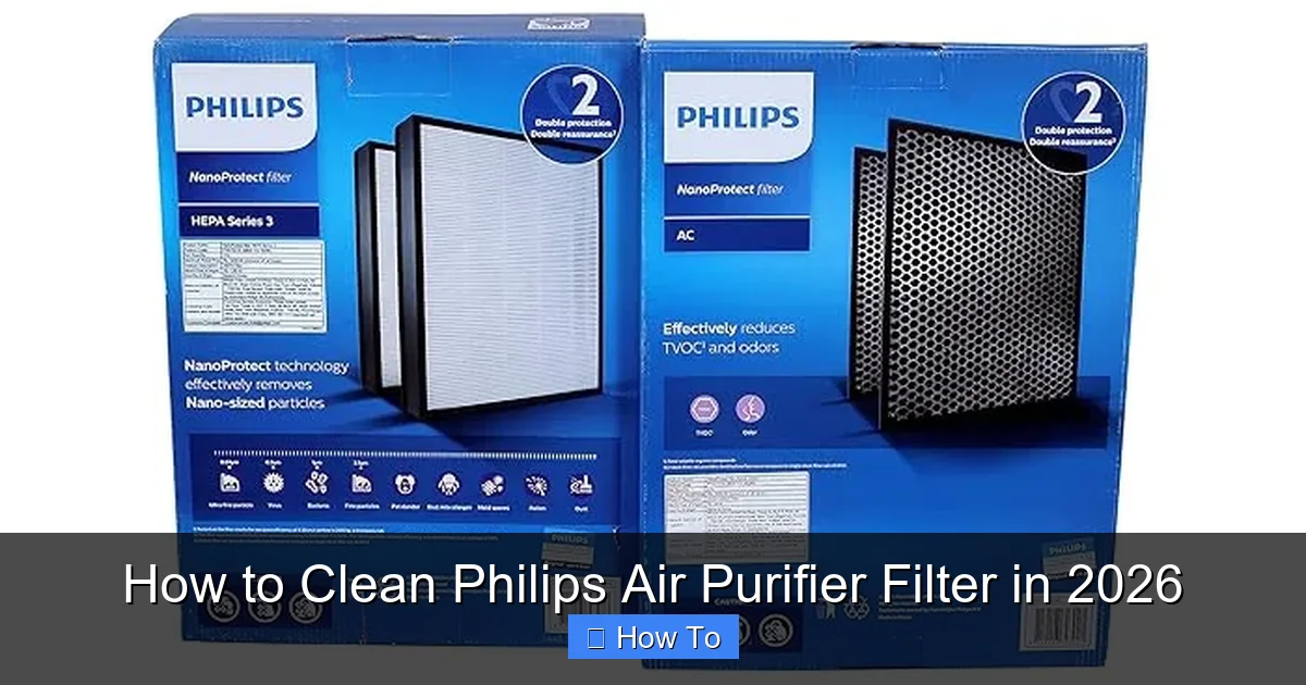 How to Clean Philips Air Purifier Filter in 2026