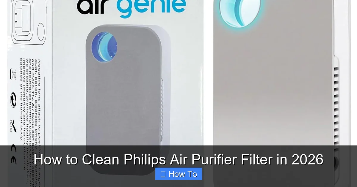How to Clean Philips Air Purifier Filter in 2026