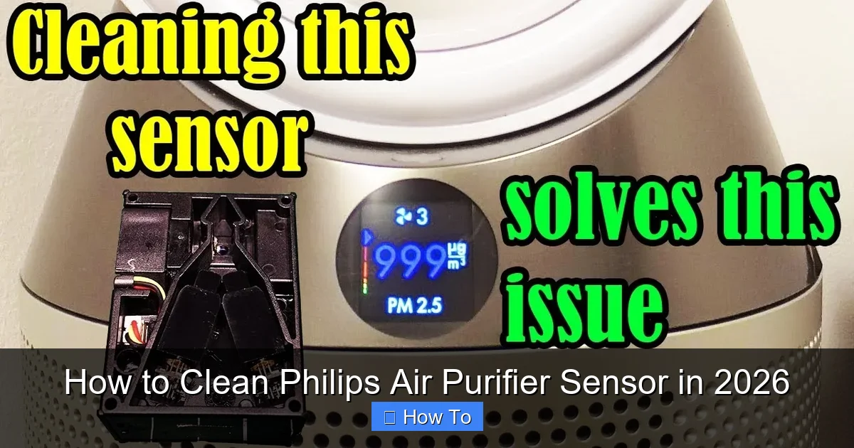 How to Clean Philips Air Purifier Sensor in 2026