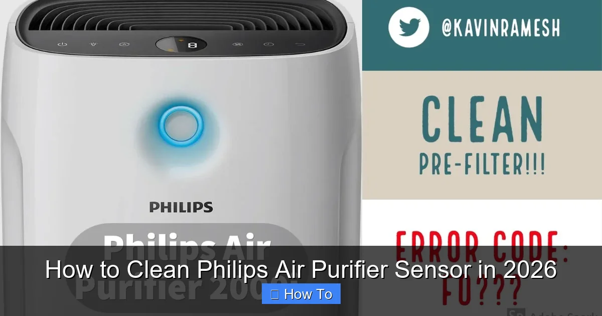 How to Clean Philips Air Purifier Sensor in 2026