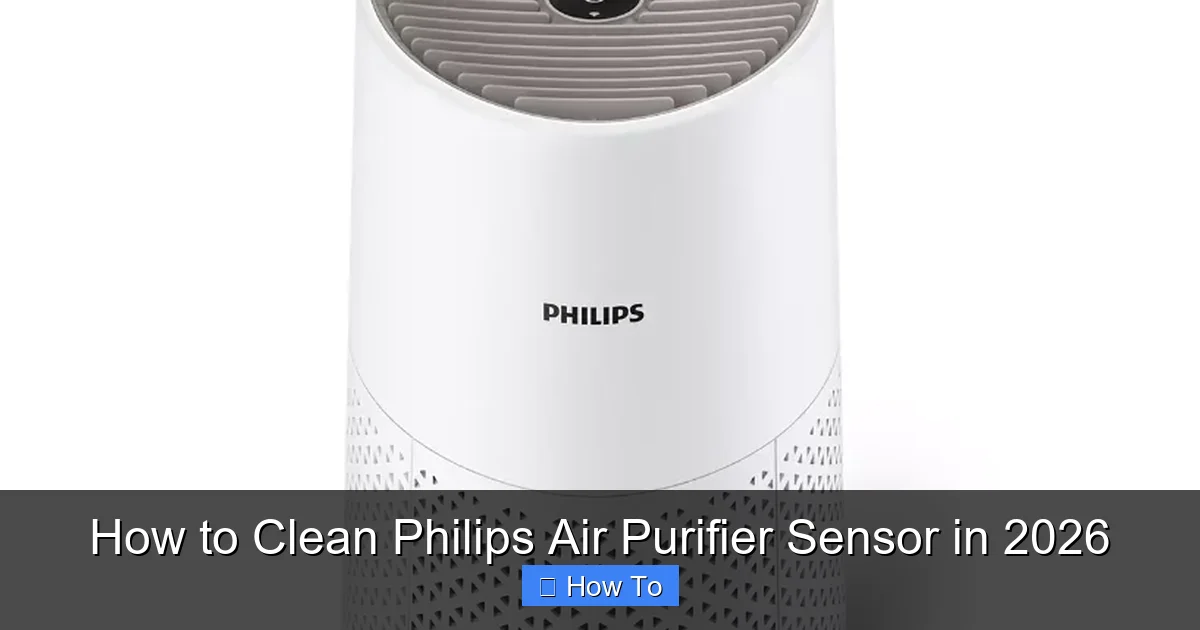 How to Clean Philips Air Purifier Sensor in 2026