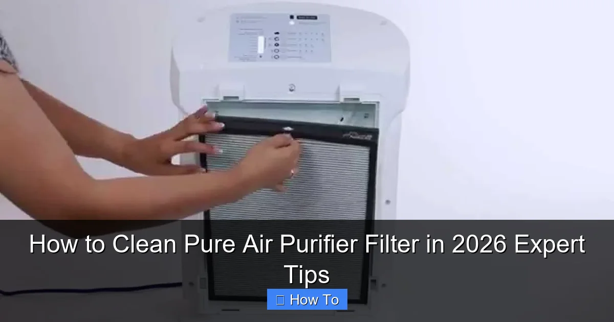 How to Clean Pure Air Purifier Filter in 2026 Expert Tips