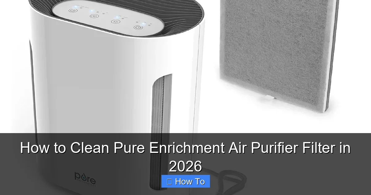 How to Clean Pure Enrichment Air Purifier Filter in 2026