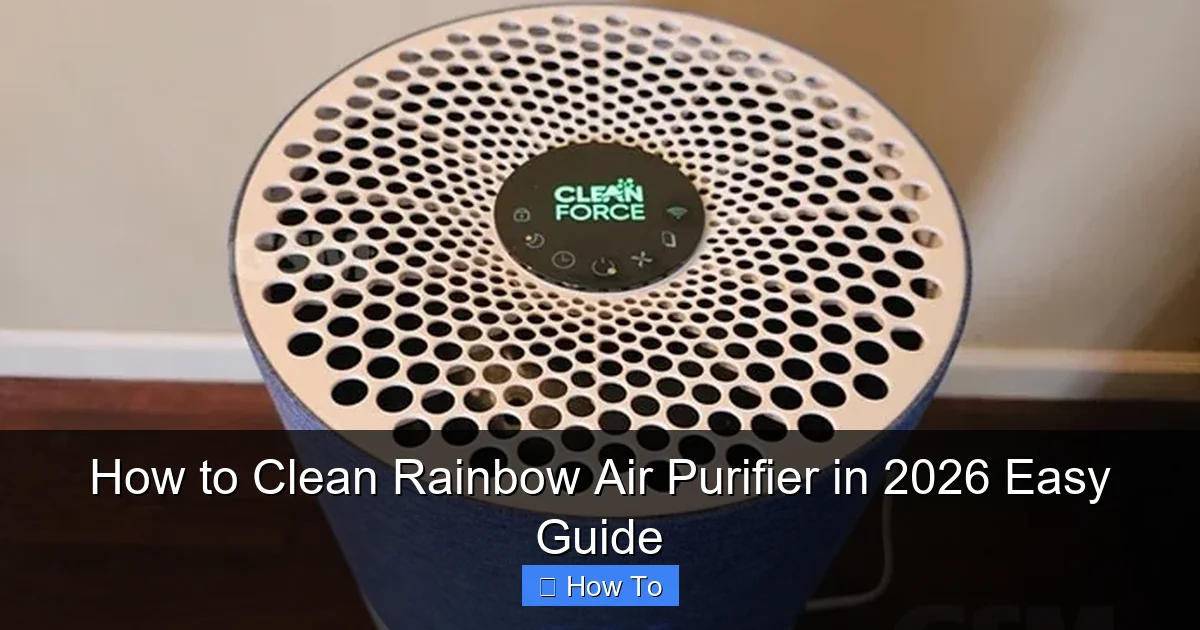 How to Clean Rainbow Air Purifier in 2026 Easy Guide