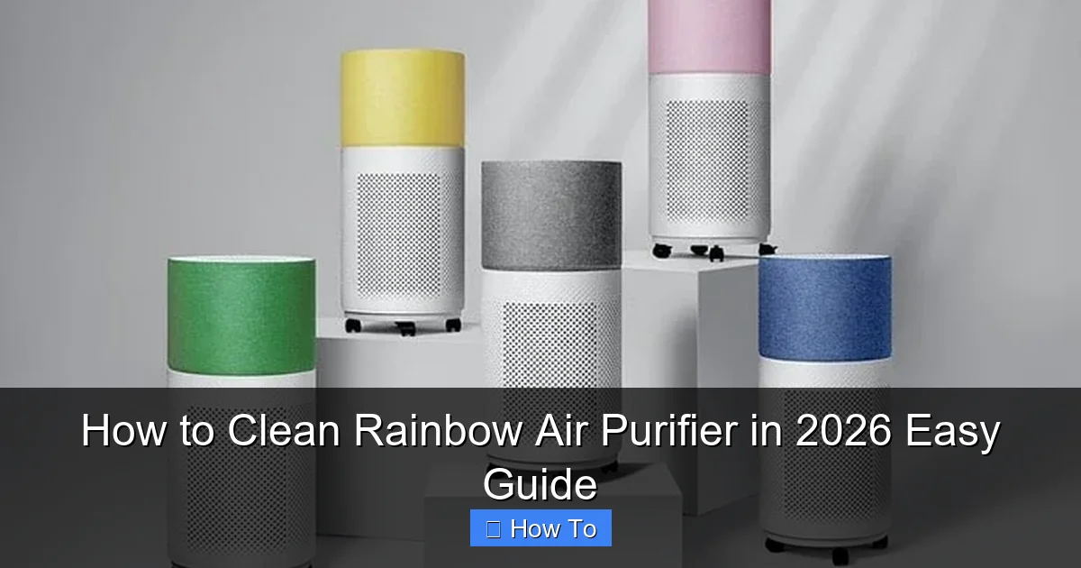 How to Clean Rainbow Air Purifier in 2026 Easy Guide