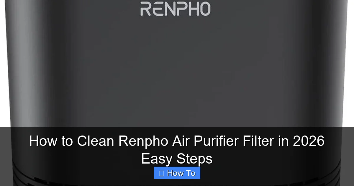 How to Clean Renpho Air Purifier Filter in 2026 Easy Steps