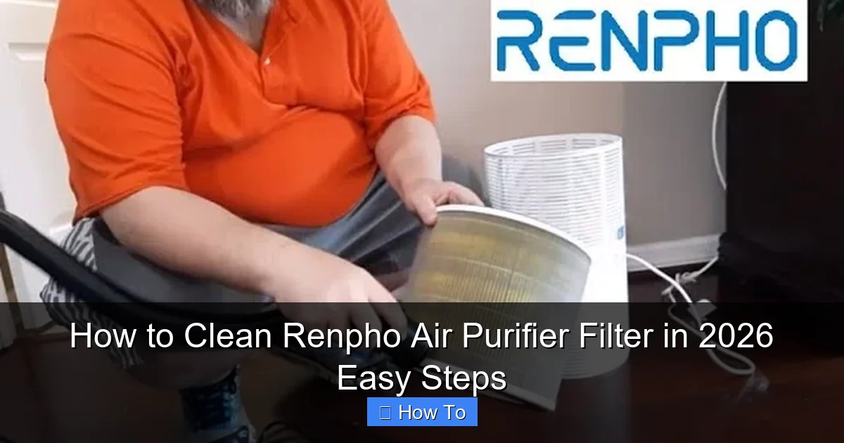 How to Clean Renpho Air Purifier Filter in 2026 Easy Steps