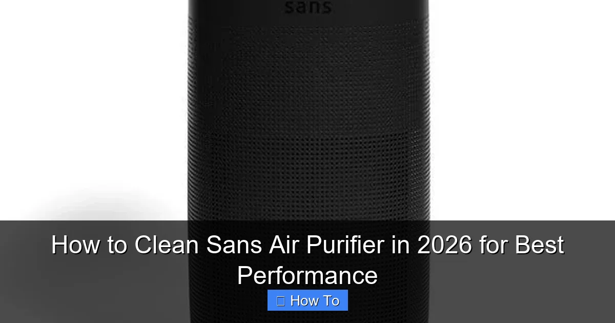 How to Clean Sans Air Purifier in 2026 for Best Performance