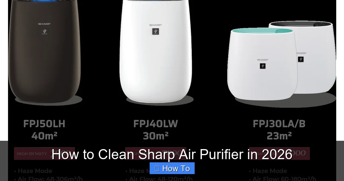 How to Clean Sharp Air Purifier in 2026