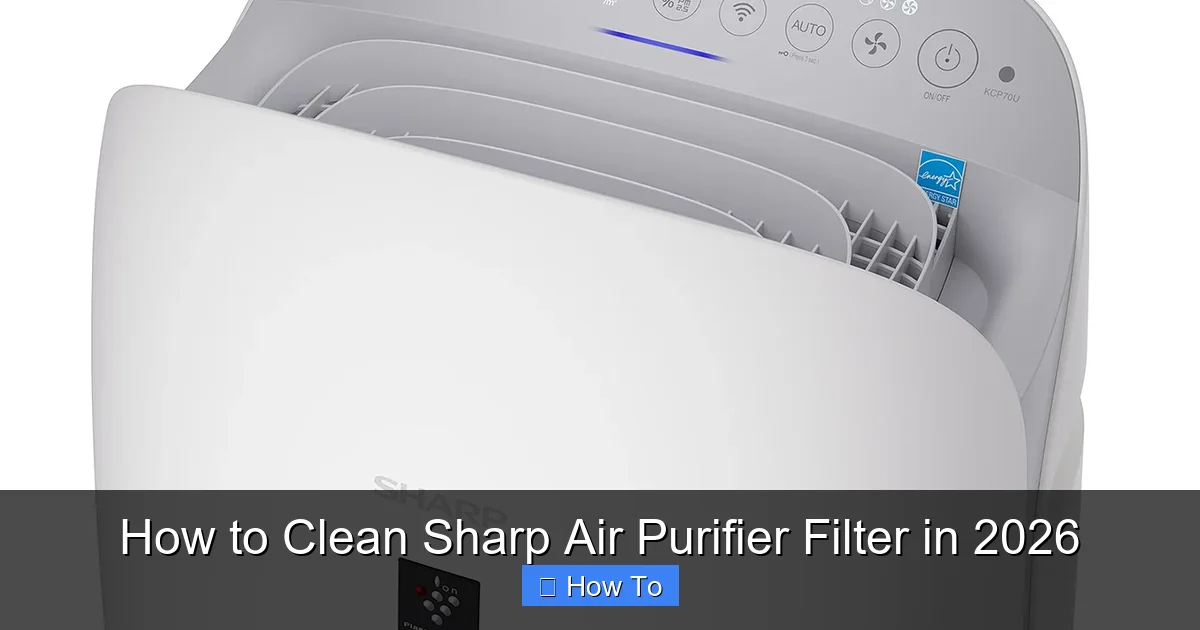 How to Clean Sharp Air Purifier Filter in 2026