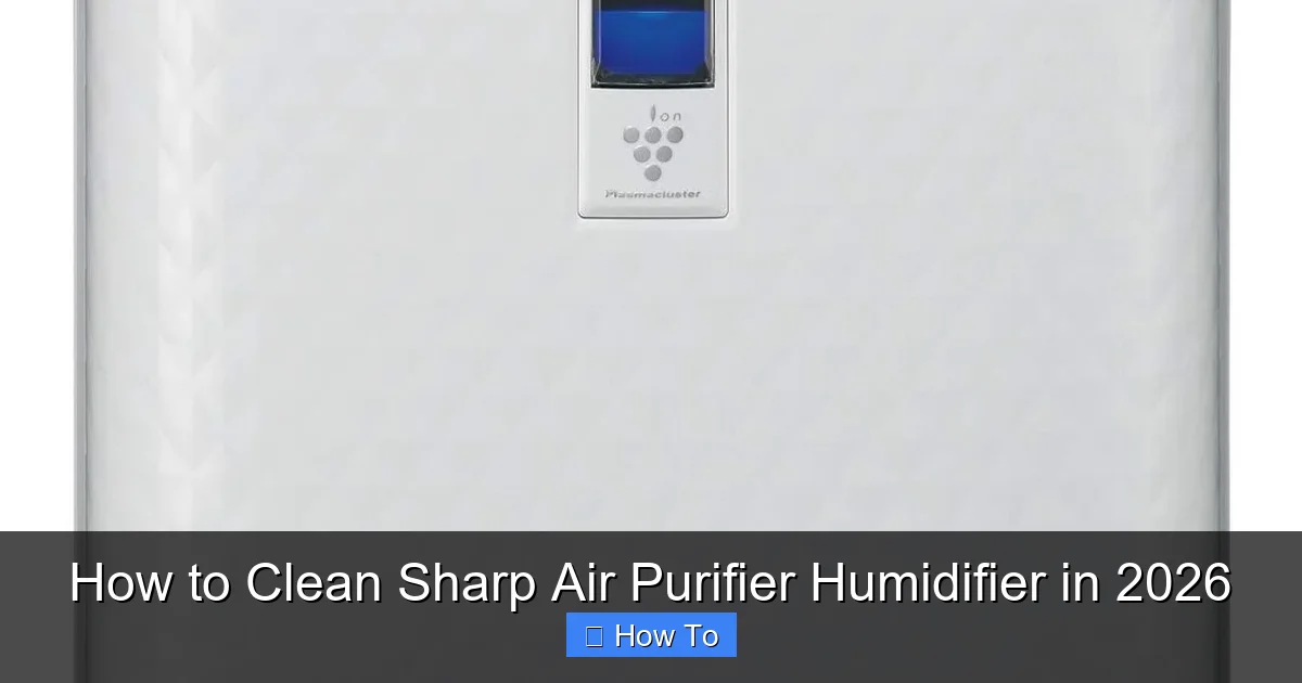 How to Clean Sharp Air Purifier Humidifier in 2026