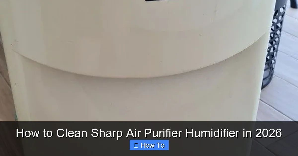 How to Clean Sharp Air Purifier Humidifier in 2026