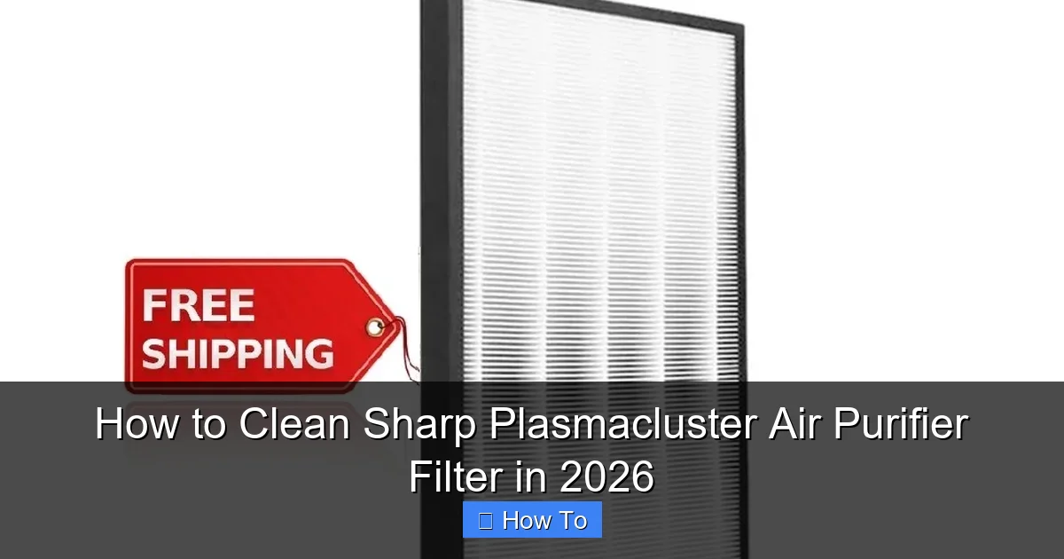 How to Clean Sharp Plasmacluster Air Purifier Filter in 2026