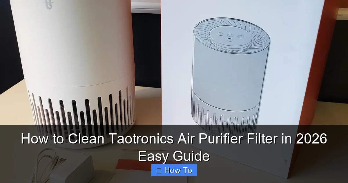 How to Clean Taotronics Air Purifier Filter in 2026 Easy Guide