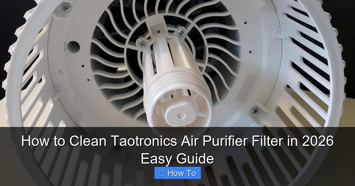 How to Clean Taotronics Air Purifier Filter in 2026 Easy Guide