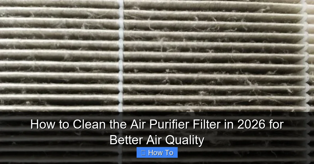 How to Clean the Air Purifier Filter in 2026 for Better Air Quality