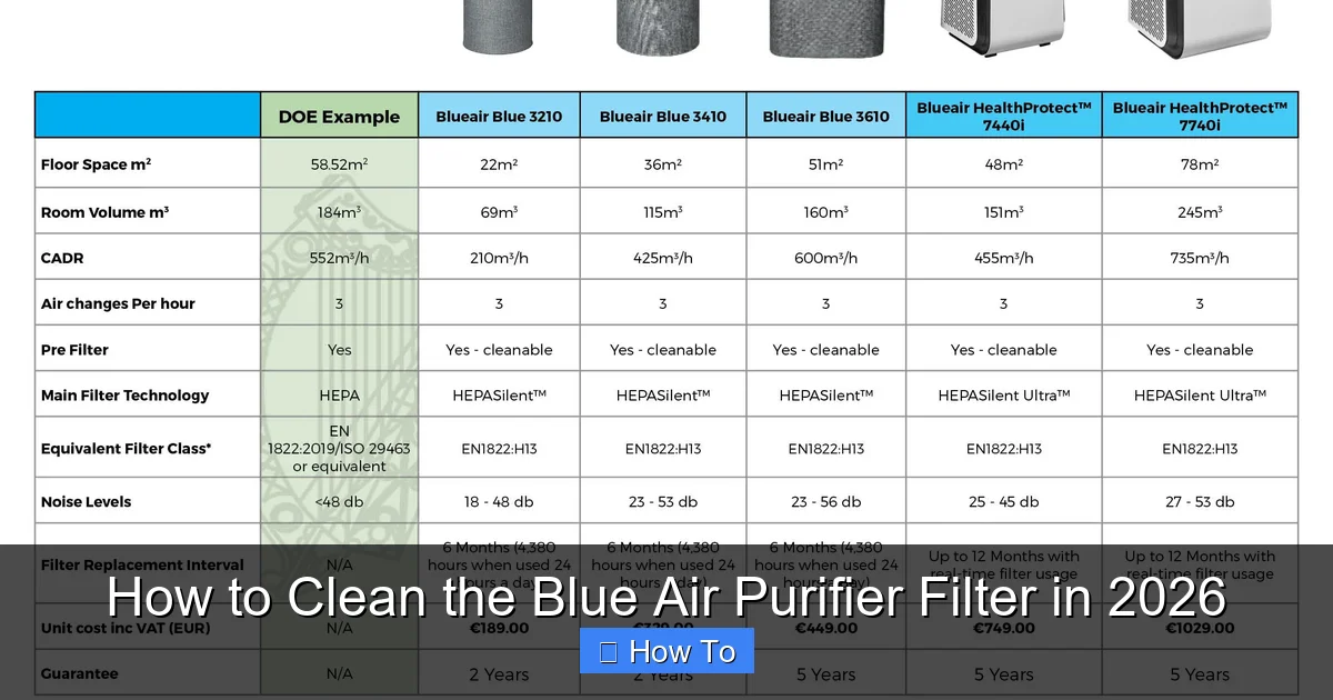 How to Clean the Blue Air Purifier Filter in 2026