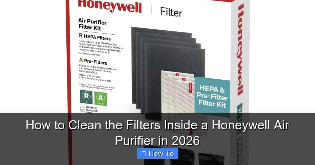 How to Clean the Filters Inside a Honeywell Air Purifier in 2026