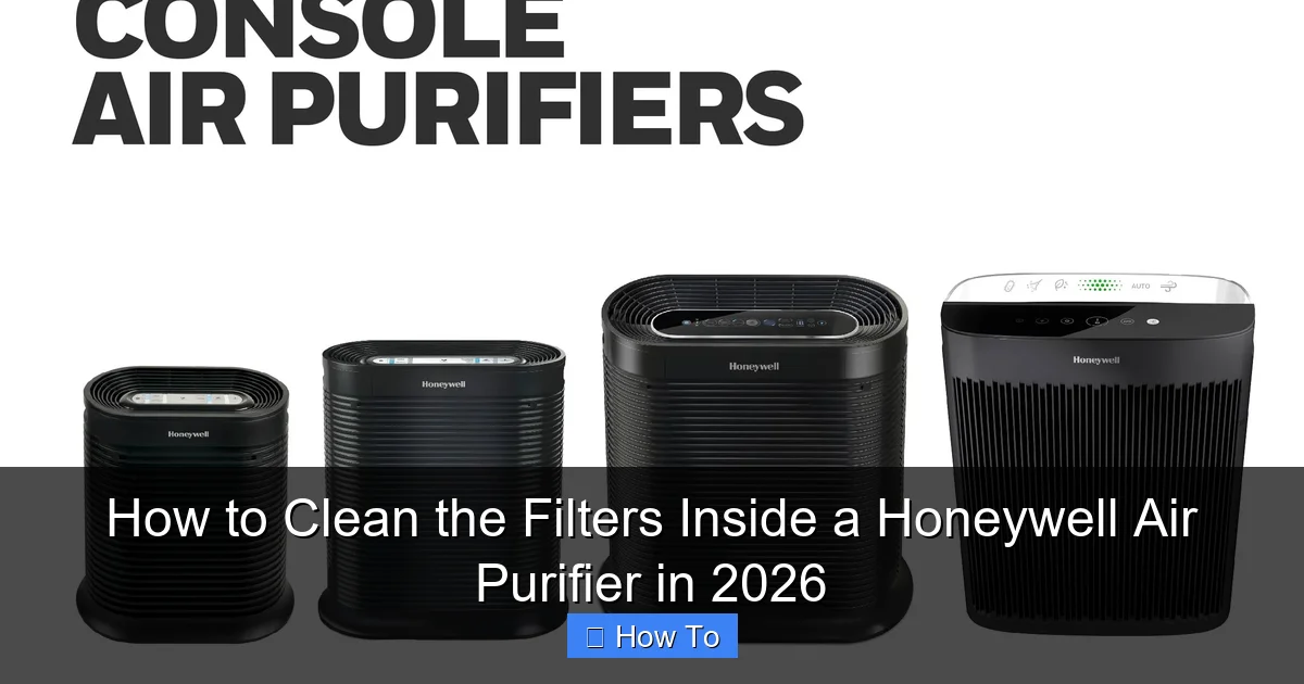 How to Clean the Filters Inside a Honeywell Air Purifier in 2026